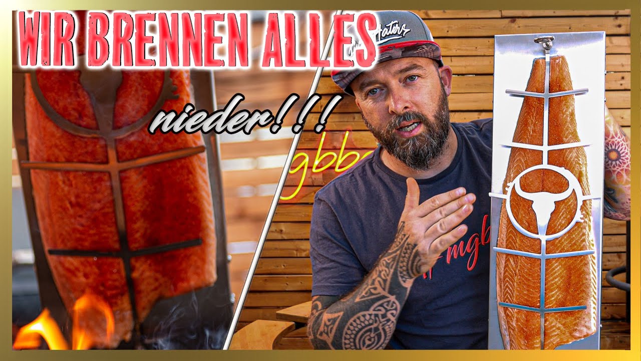 FLAMMLACHS GANZ EINFACH SELBER GRILLEN | mit diesem Gadget gelingt der Flammlachs immer  | MGBBQ