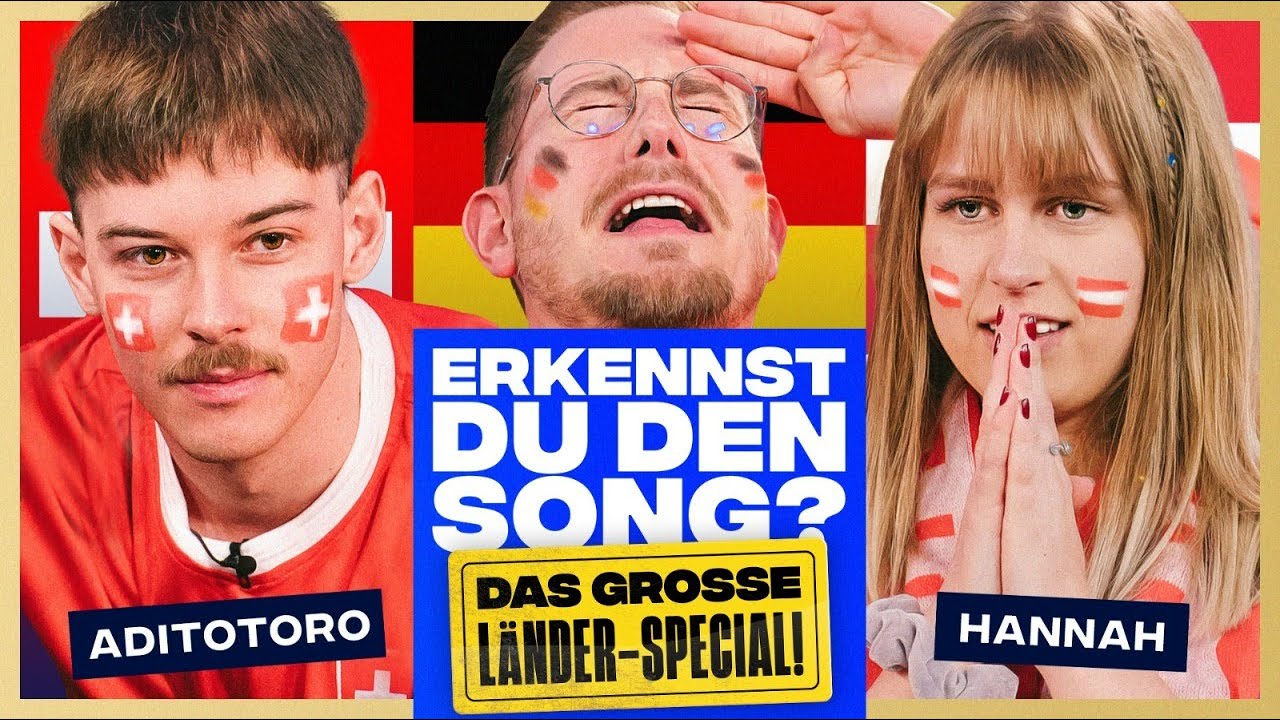 Erkennst DU den Song? (mit Aditotoro & Hannah) | Das große Länder-Special🇨🇭🇩🇪🇦🇹