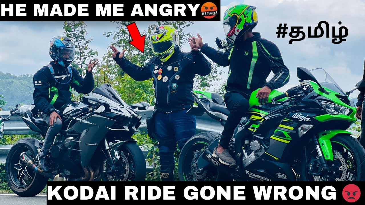 🙄kodai ride gone wrong😡|😡He made me angry| |tamil| |kodai ride-episode 1| #zx6r #h2 #aksquad