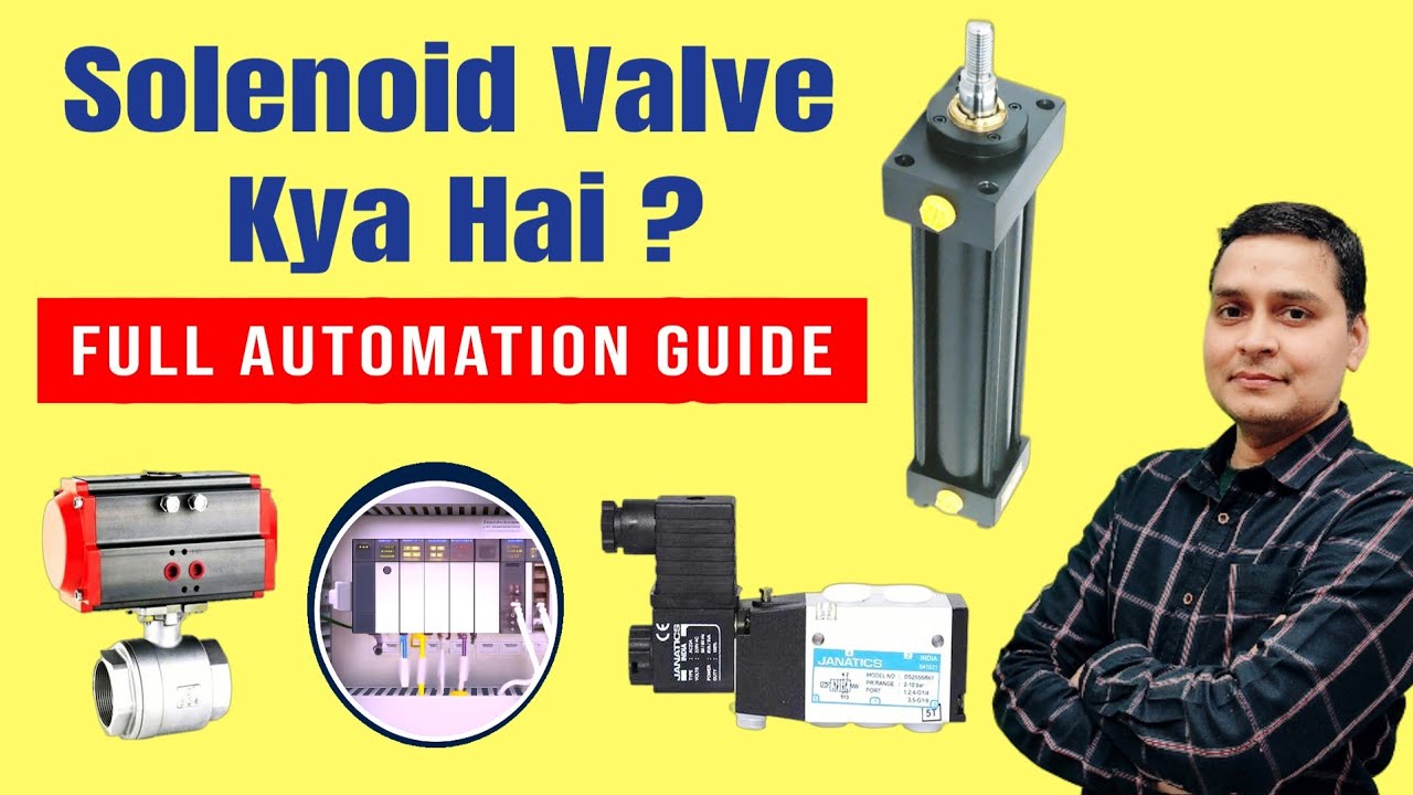 Solenoid valve working in instrumentation and  plc systems| Solenoid valve connection