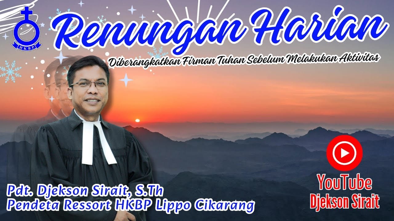 Rabu, 31 Desember 2025 [2 Tesalonika 3 : 16 - 18]