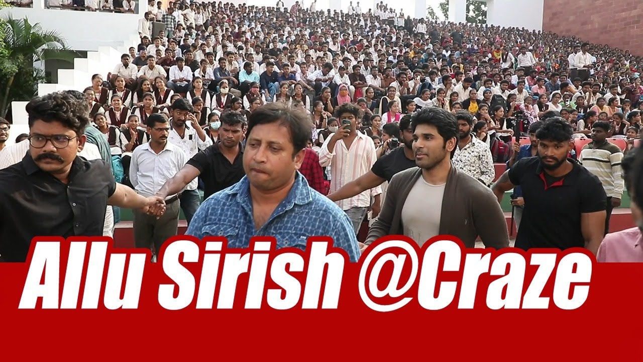 Allu Sirish MindBlowing Craze at VVIT Institute Guntur | Ntv ENT