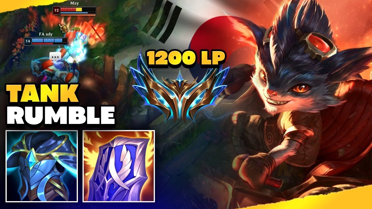 Tank Rumble oynayarak Kore challenger 1200 puan olan oyuncu