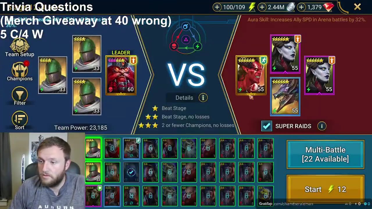 Fixing his account! Plus F2P Grind!!!
