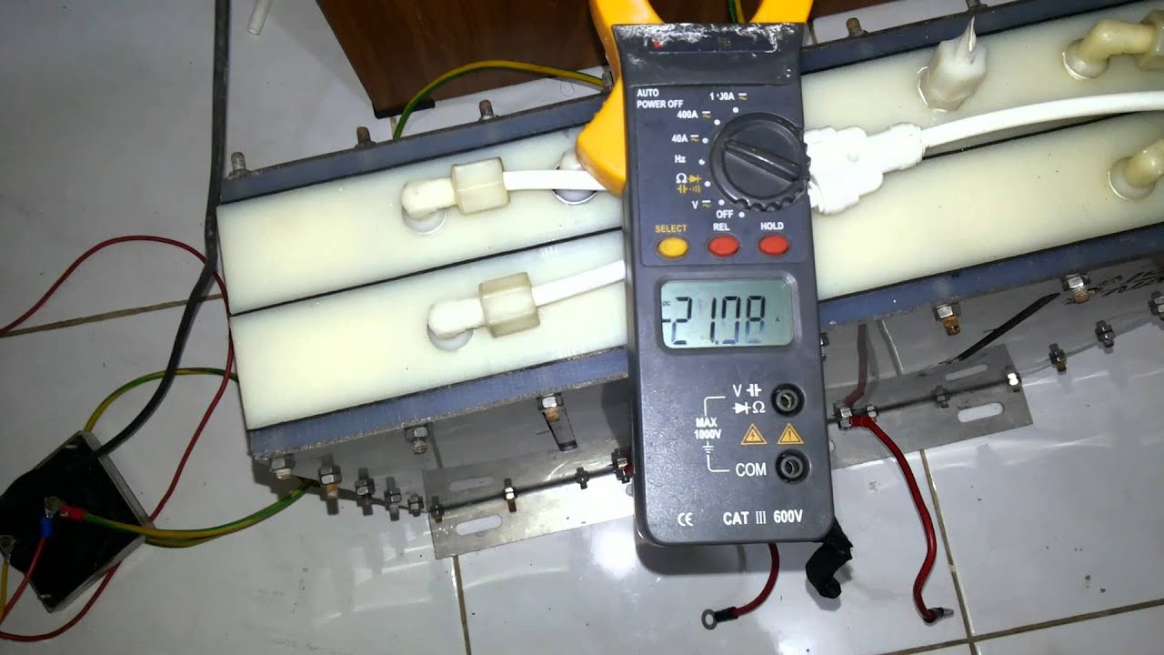 Gen-7 X-treem HHO production at 20 amps and 15 Vdc