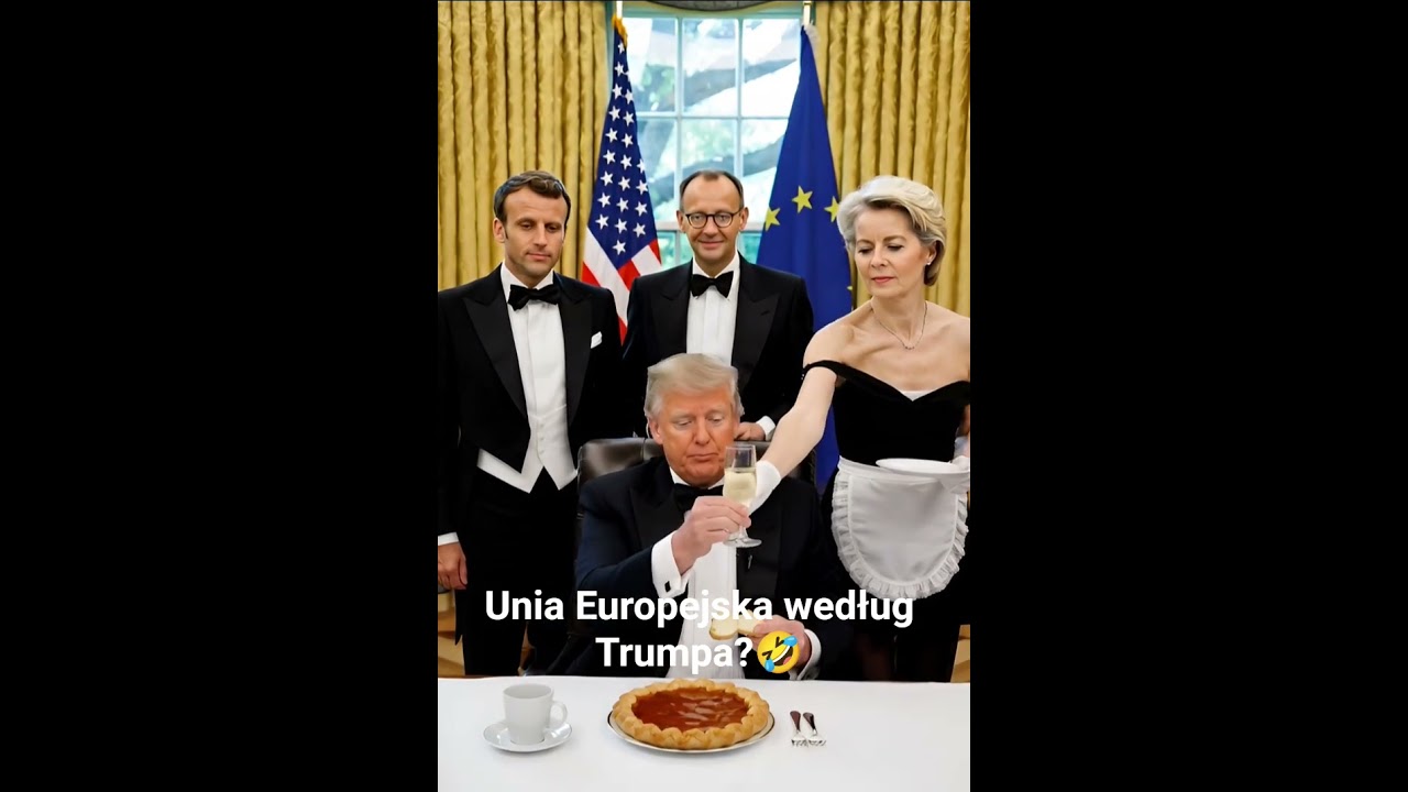 @Trump I UE relacje 🤣 #ai #śmieszne #polityka #parodia #news #polska #trump #ue #usa