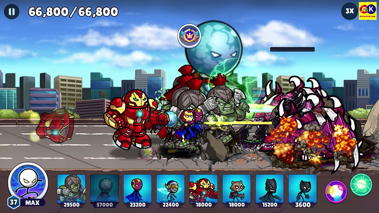 HERO Wars Super Stickman Defense #573 G4K Android Gameplay Walkthrough