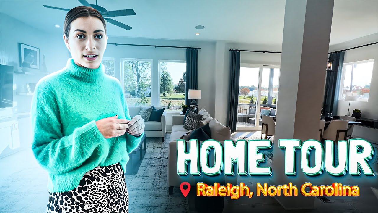 Home Tour In Raleigh, NC | New Construction Luxury Home by Builder David Weekely Homes.