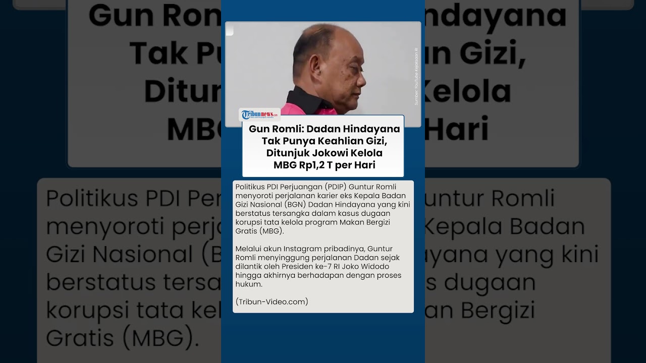 Program MBG Rp1,2 Triliun per Hari Jadi Sorotan, Gun Romli Pertanyakan Kapasitas Dadan Hindayana
