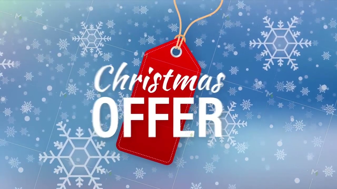 Red Christmas sale. Banner offer. Big sale special offer. Xmas celebration. stock illustration.