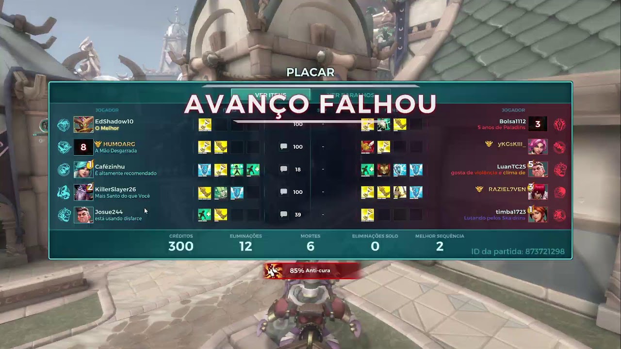GAMEPLAY PALADINS APENAS GAMEPLAY, AO VIVO!
