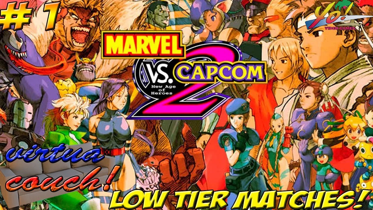 Virtua Couch: Marvel vs Capcom 2! Low Tier Matches! Part 1 - YoVideogames