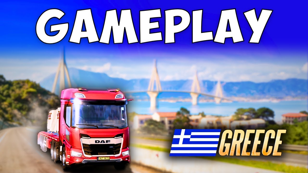 ETS2 Gameplay in Greece Map DLC Secret Roads &ndash; Added in Update 1.53 (with MOZA TSW)