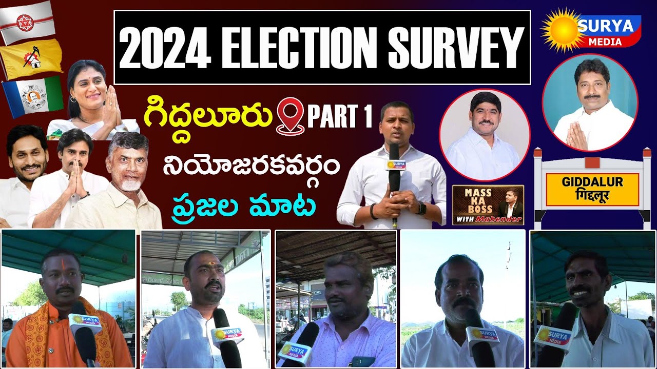 ap public talk 2024 election latest||Giddalur Constituency Latest Survey||Ap 2024 Elections Part 1