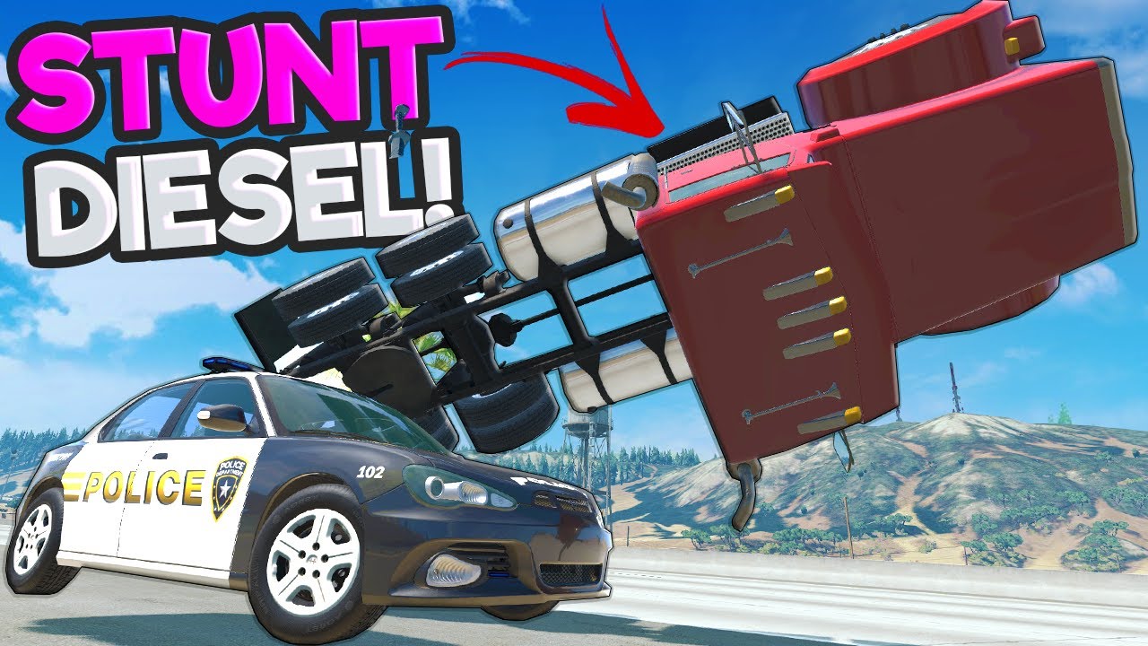 New INSANE Stunt Mod Makes Diesel FLY in BeamNG Drive Mods!