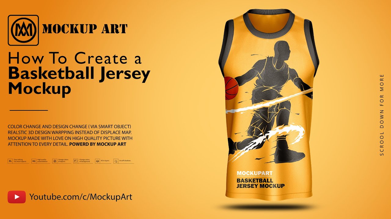 How to create a Baseball Jersey Mockup | Photoshop Mockup Tutorial