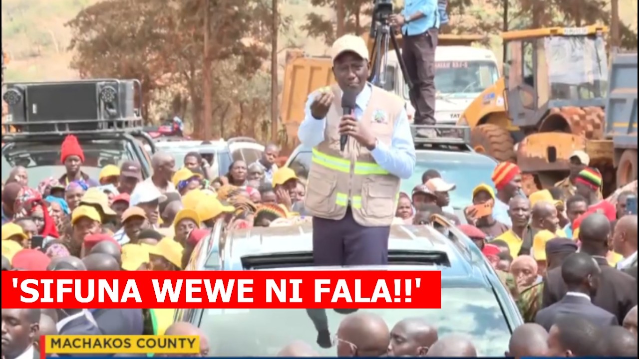 NI MBAYA!! Listen to Pres Ruto Powerful remarks today in Machakos destroying Sifuna badly!🔥