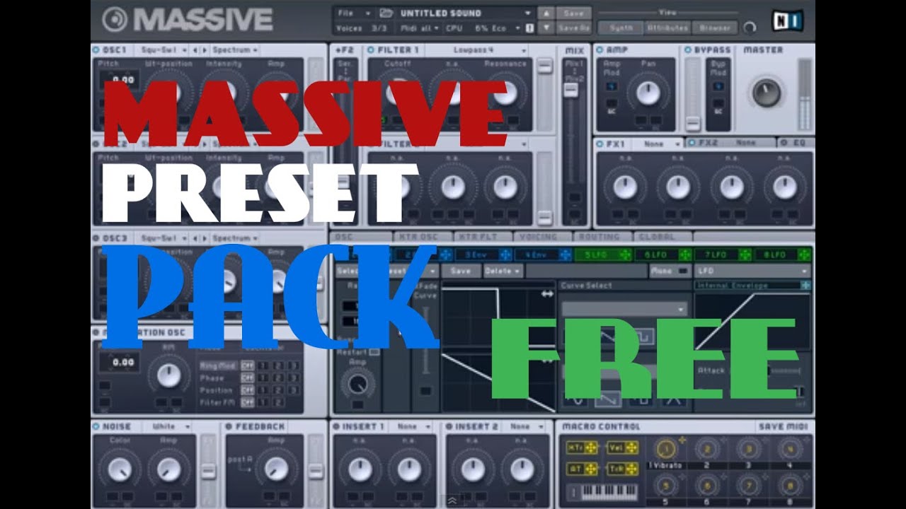 (FREE) N.I Massive preset soundbank! 100+