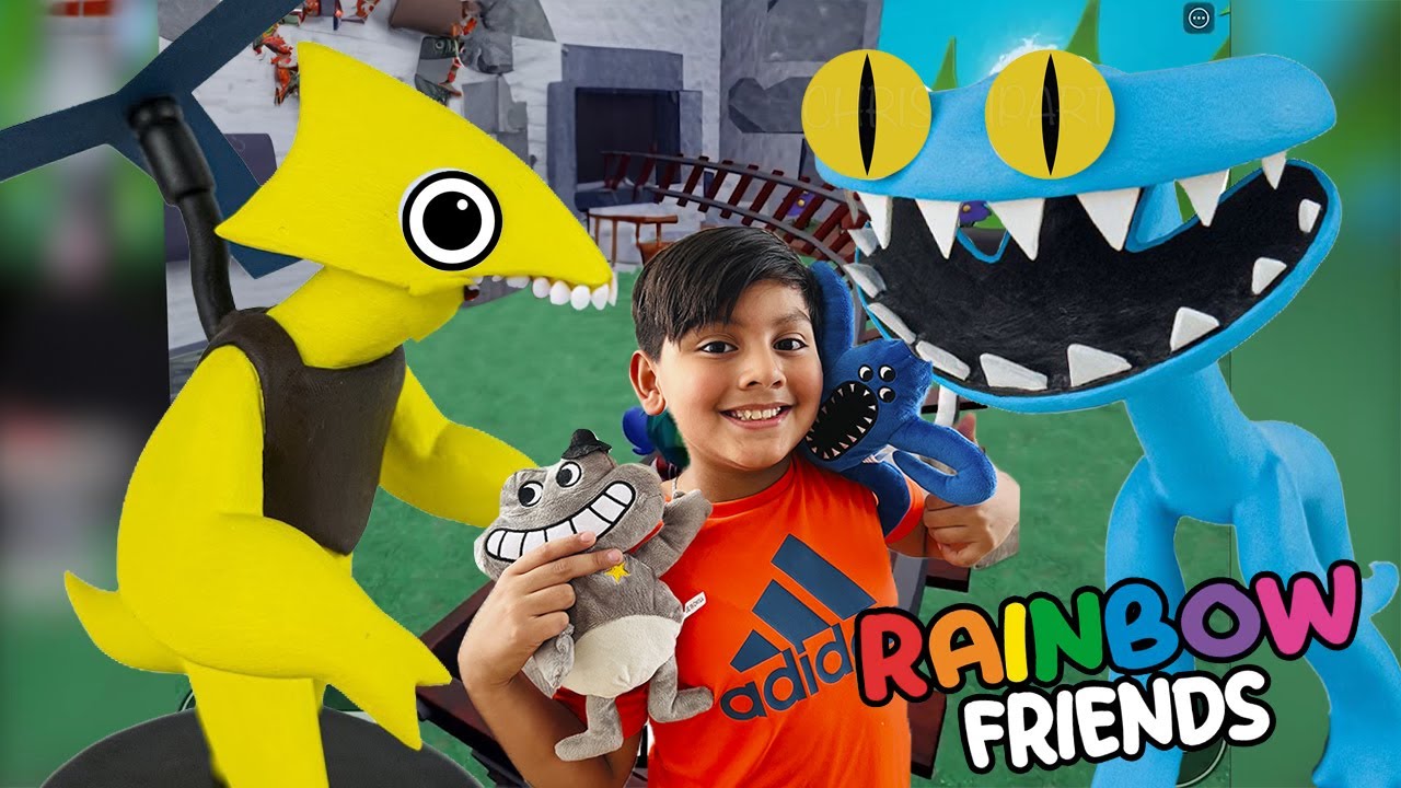 JUGAMOS EN LA FERIA CON LOS RAINBOW FRIENDS 2 | Juegos Karim Juega