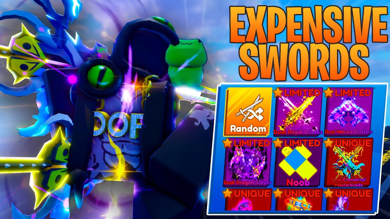 MOST EXPENSIVE SWORDS In Roblox Blade Ball