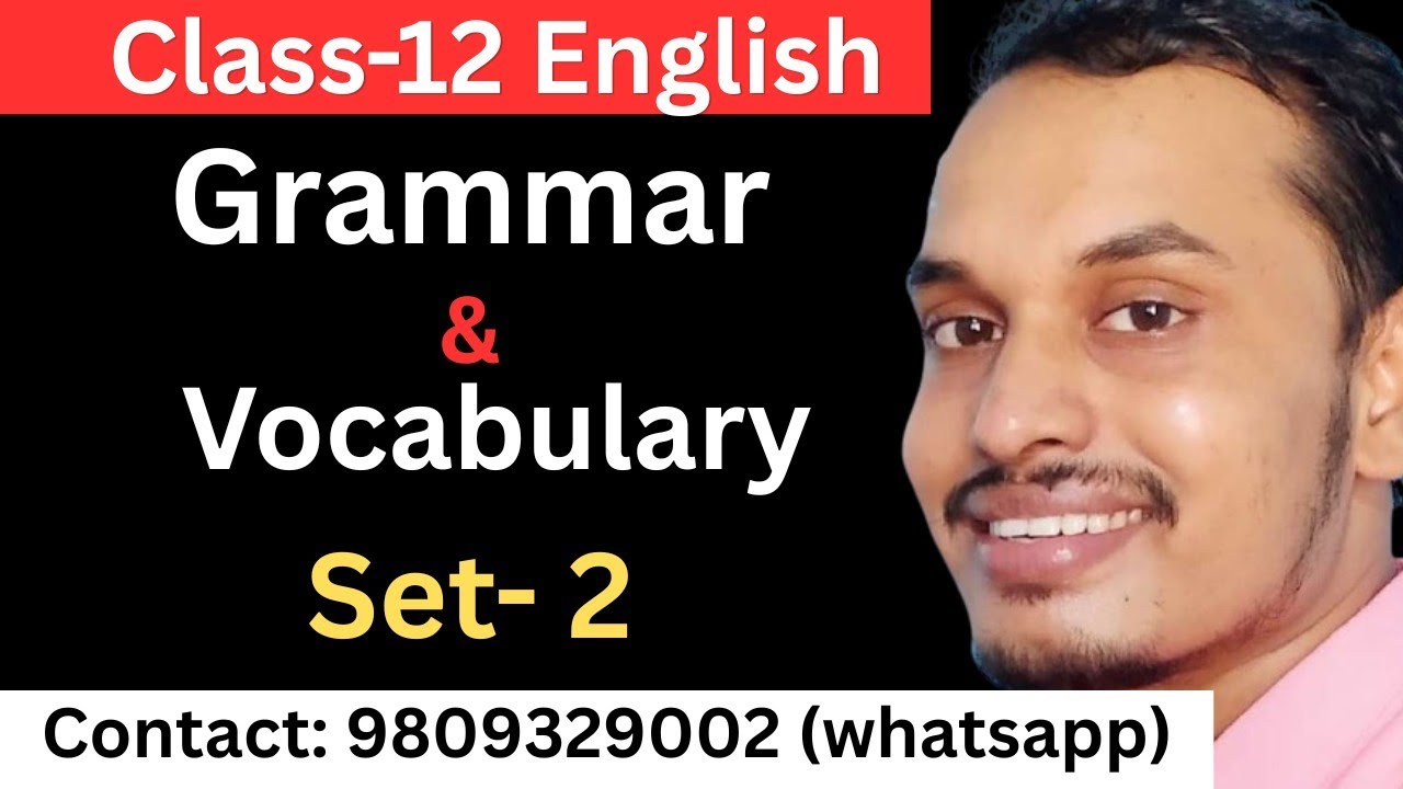 Grammar & Vocabulary Set-2 | Class 12 English | NEB Exam Preparation | Shyam Sir