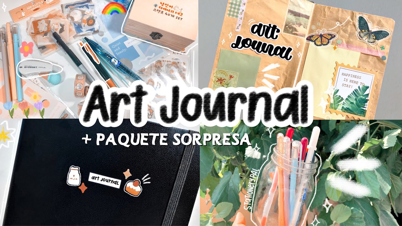 ✨ART JOURNAL desde cero✍🏻📓 + caja de papelería sorpresa 🗃✨ ft. Stationery pal