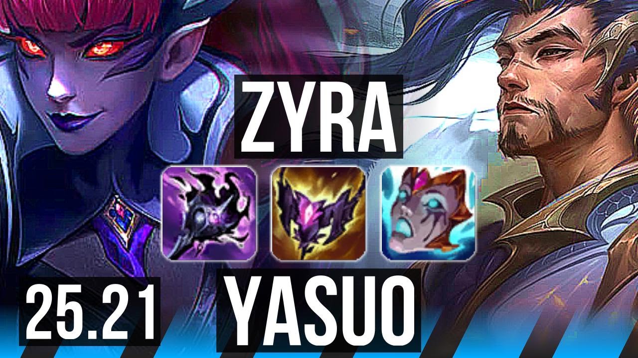 ZYRA vs YASUO (MID) | 7/3/12 | NA Master | 25.21