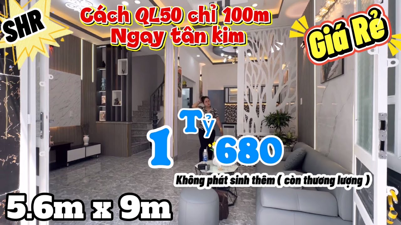 Nhà Đẹp Giá Rẻ Chính chủ Ngộp lắm cần bán❇️shr ngay tân kim QL50 gần bình chánh 1.68T thương lượng