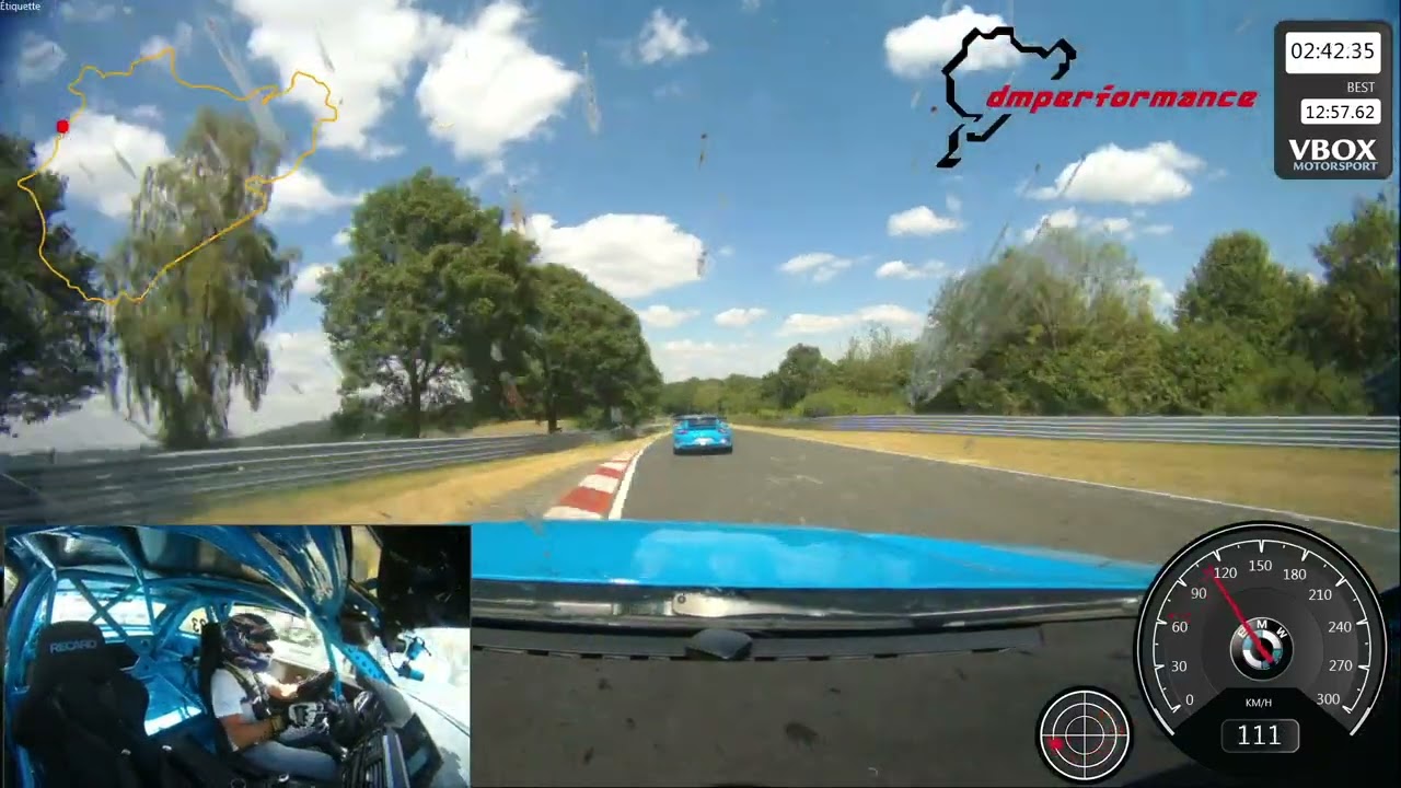 FULL LAP NORDSCHLEIFE 7'35 WITH PORSCHE 991.2 GT3RS AND BMW M2 CS RACE BY DMPERFORMANCE.NURBURGRING