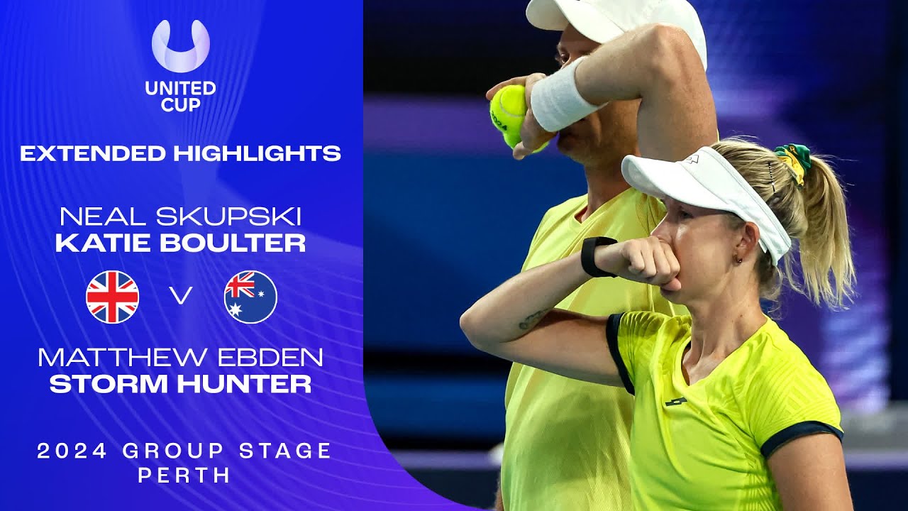 Neal Skupski Katie Boulter v Matthew Ebden Storm Hunter Extended Highlights | United Cup 2024 Group