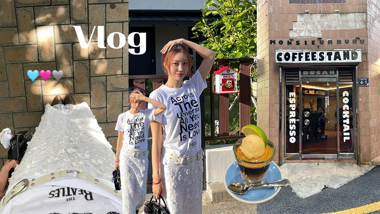 ✶ 일상 vlog 비 오는 날에 국물 닭발..⭐️ (부산 김해 롯데리조트/중앙동 무슈부부 커피스탠드/짚신 매운 갈비찜)