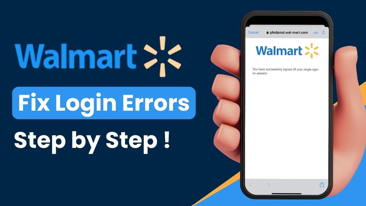 How to Fix Login Errors on Walmart !