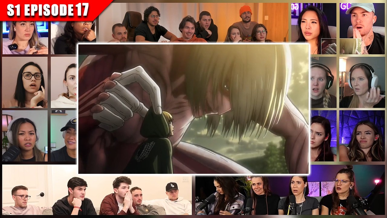 [Full Episode] Attack on Titan: Shingeki no Kyojin Season 1 Episode 17 Reaction Mashup | 進撃の巨人