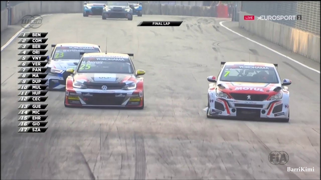 WTCR China Wuhan 2018 Race2 Bennani vs Comte For The Win
