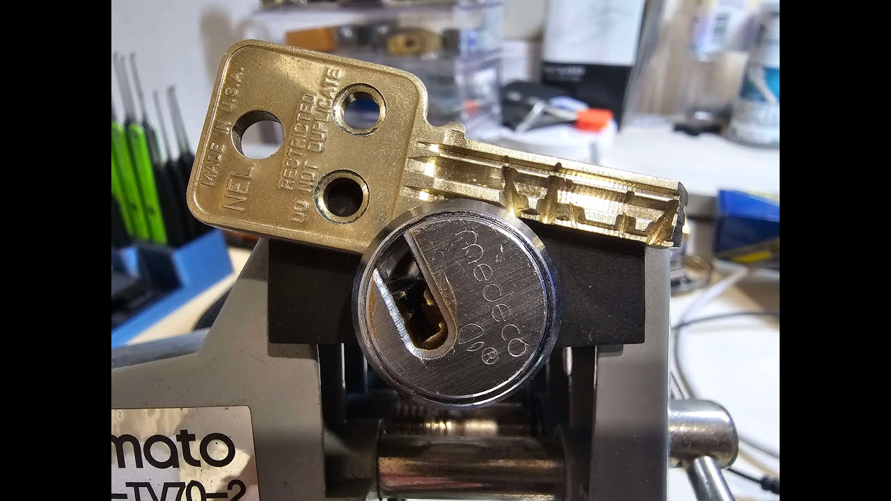 Medeco Duracam Picked and Gutted