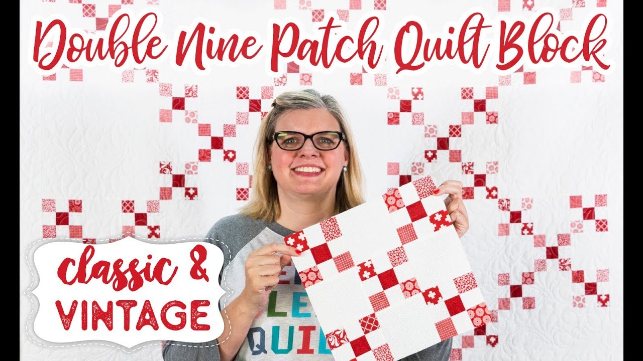 Double Nine-Patch Quilt Block - Classic & Vintage Quilt Series - Fat Quarter Shop