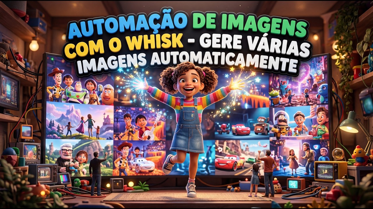 AUTOMATIZE A GERAÇÃO DE IMAGENS NO WHISK - Rápido, Grátis e Ilimitado