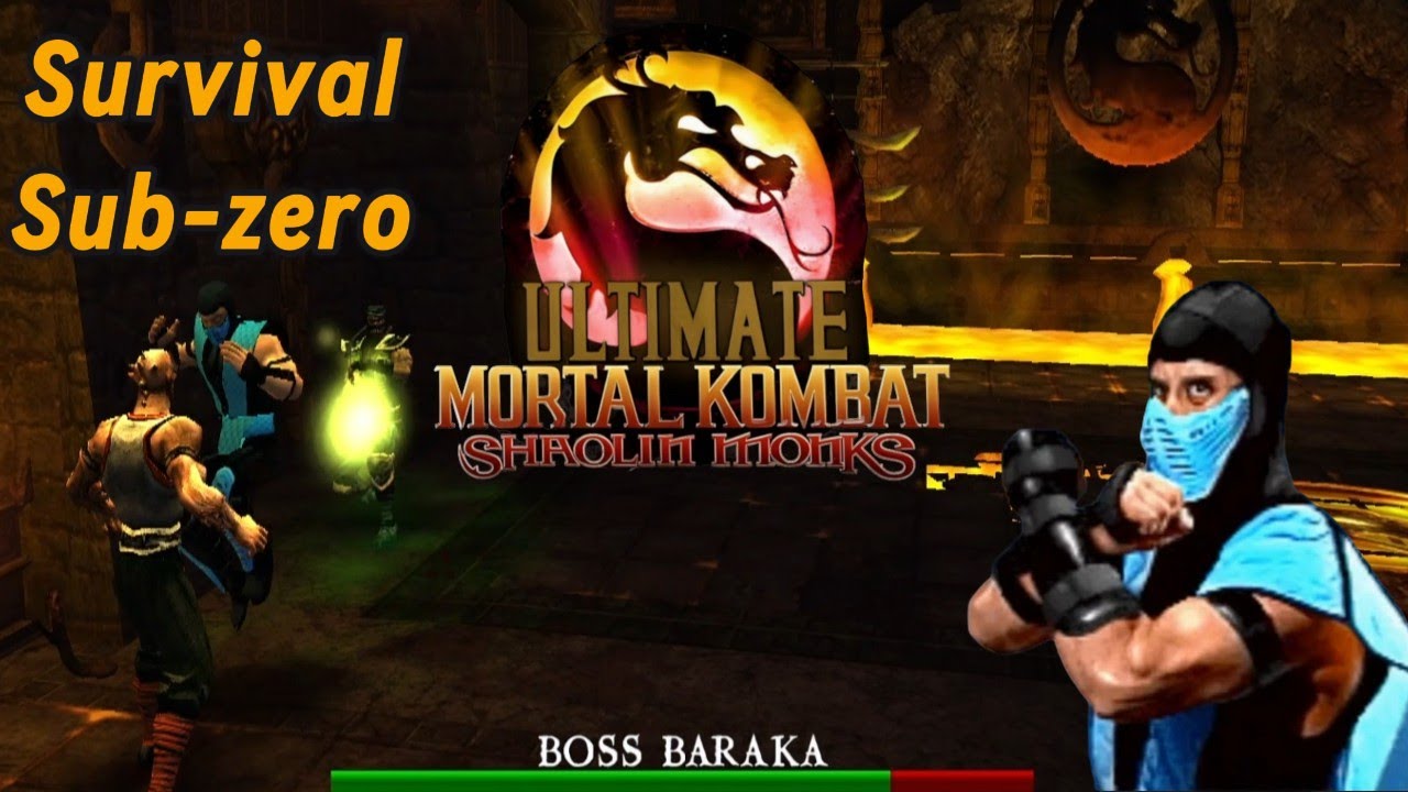 Sub-Zero Survival boss rush - Ultimate Mortal Kombat Shaolin Monks