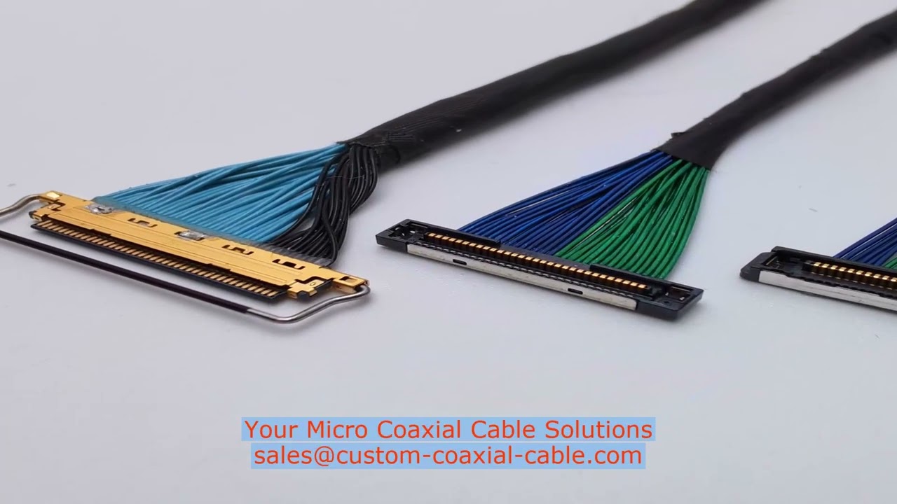 hirose micro coax cable for endoscope imaging micro coaxial cable low outgassing materials LED Proje