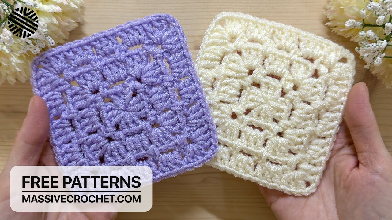 The EASIEST, FASTEST & COOLEST Granny Square! ⚡️ 😍 Crochet for Beginner
