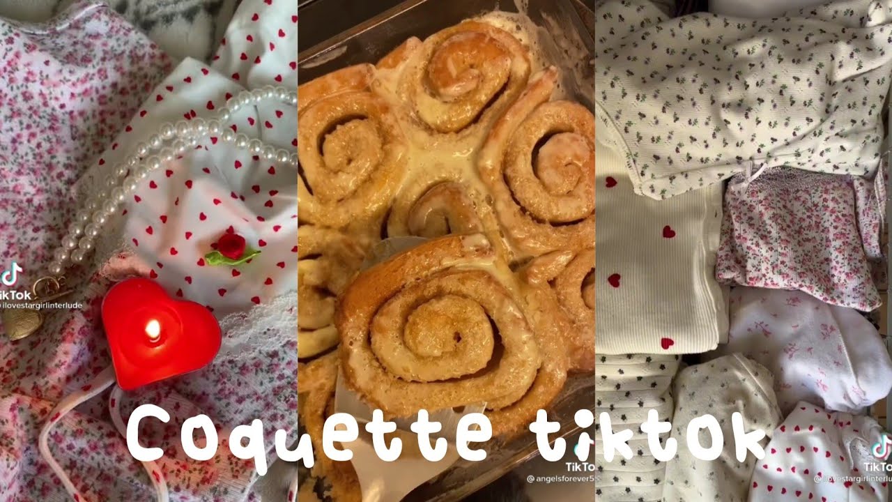 aesthetic coquette, old money lifestyle | valentines day, making tea, cooking, sewing, outfits :)