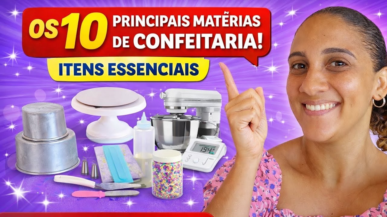 Os 10 Principais Materiais de Confeitaria para Iniciantes 🍰