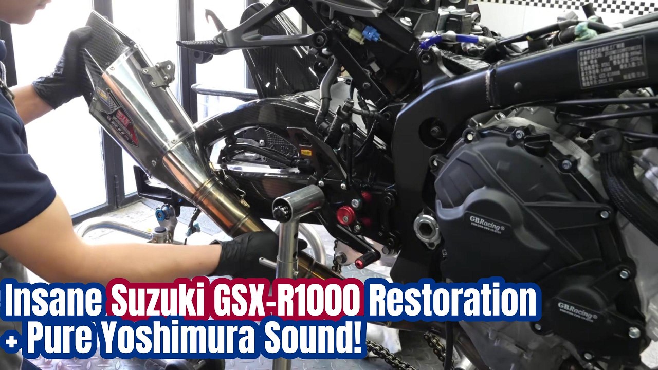 Восстановление зверя: Полный ремонт Suzuki GSX-R1000 и звук выхлопа Yoshimura!