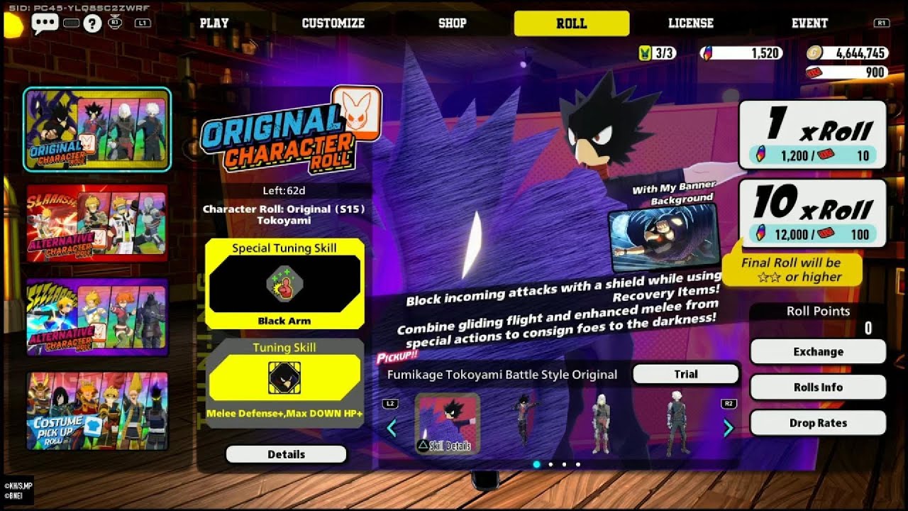Tokoyami is Here! Season 15 Ultra Rumble! Lets roll for him!