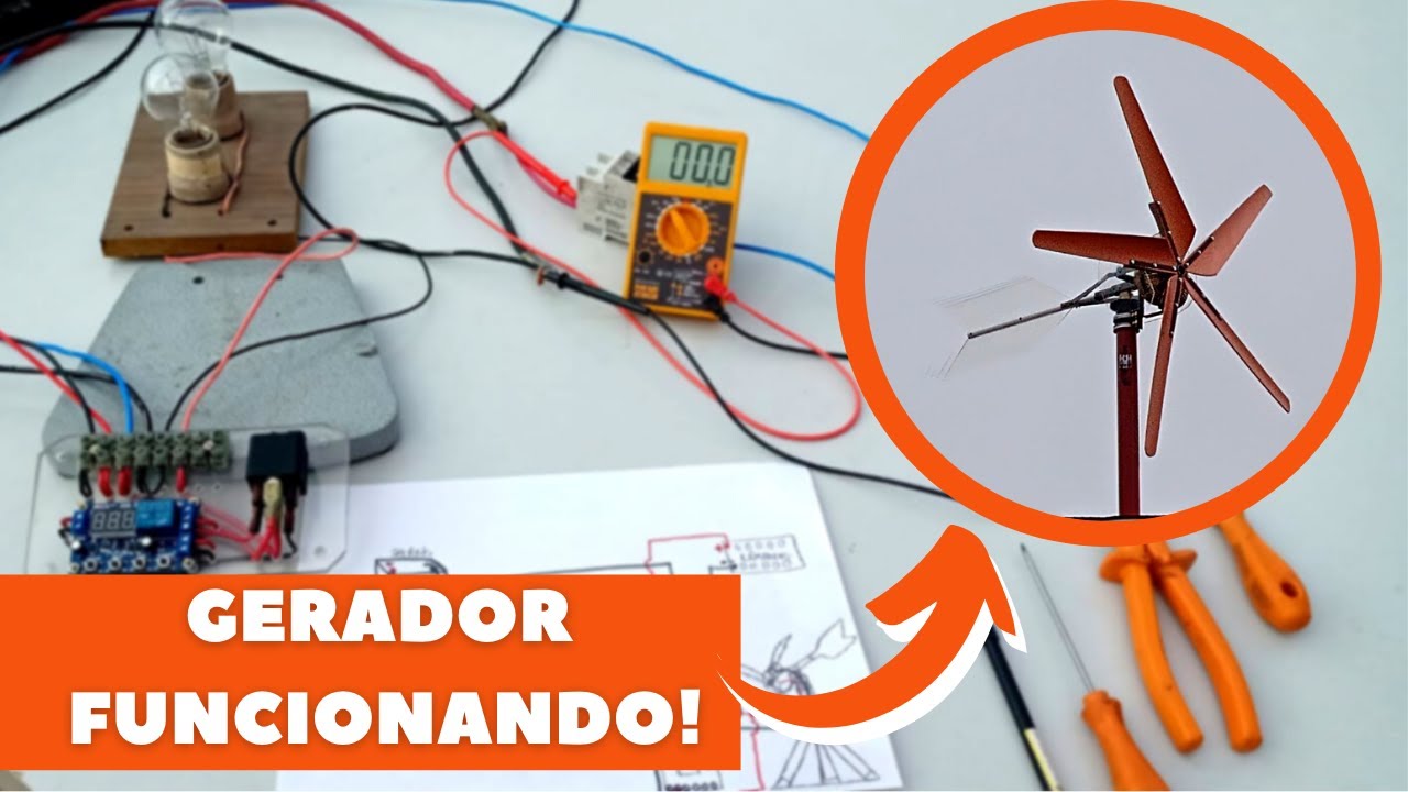 GERADOR EÓLICO - ESQUEMA DE LIGAÇÃO DO FREIO COM PLACA CONTROLADORA DE TENSÃO M3 | Tiago Geranada