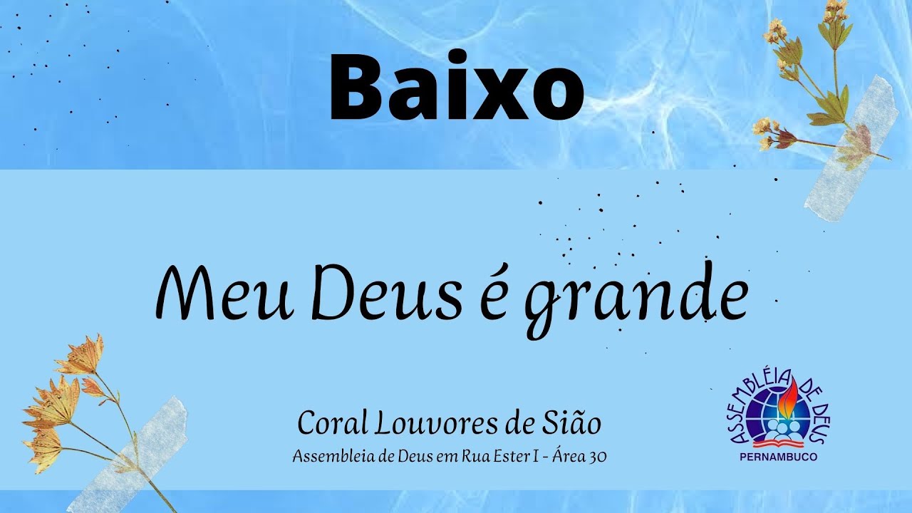 Meu Deus é grande - Kit Baixo