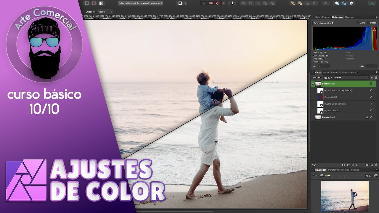 Ajustes Básicos a Fotos en Affinity Photo - Español