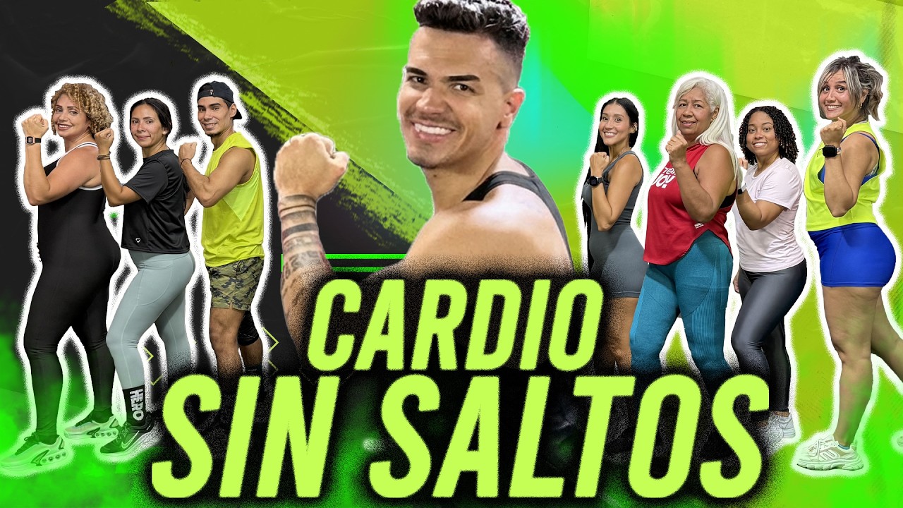 RUTINA DE CARDIO PARA ADELGAZAR TODO EL CUERPO | CARDIO QUEMAGRASA SIN SALTOS | CARDIO ABDOMEN