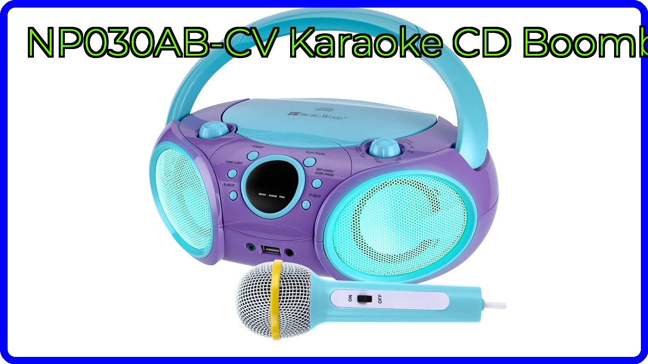 REVIEW (2025): NP030AB-CV Karaoke CD Boombox. ESSENTIAL details.