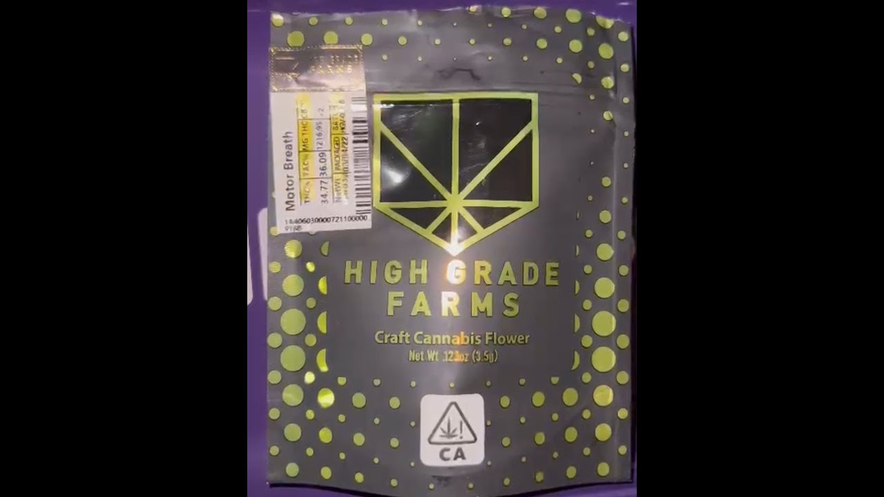 High Grade Farms Motor Breath strain 34% THC urban flavours delivery